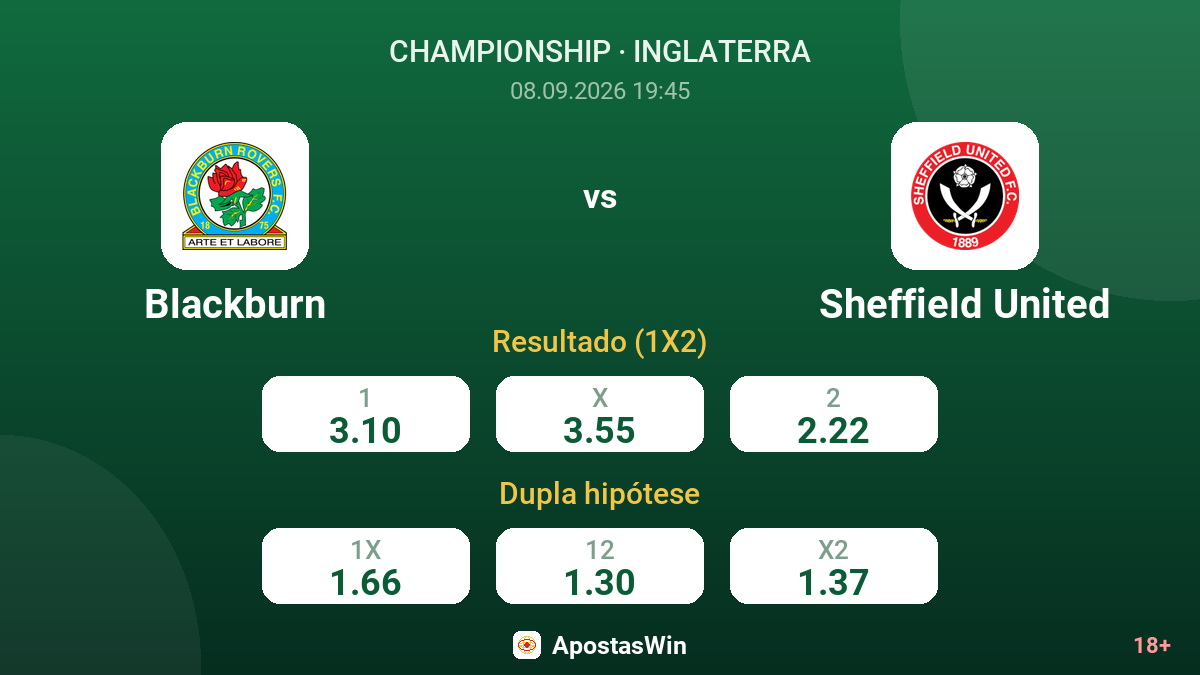 Blackburn – Sheffield United — odds