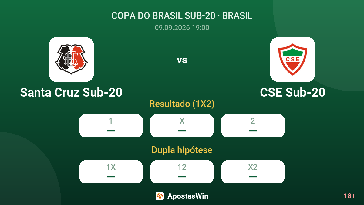 Santa Cruz Sub-20 – CSE Sub-20 — odds