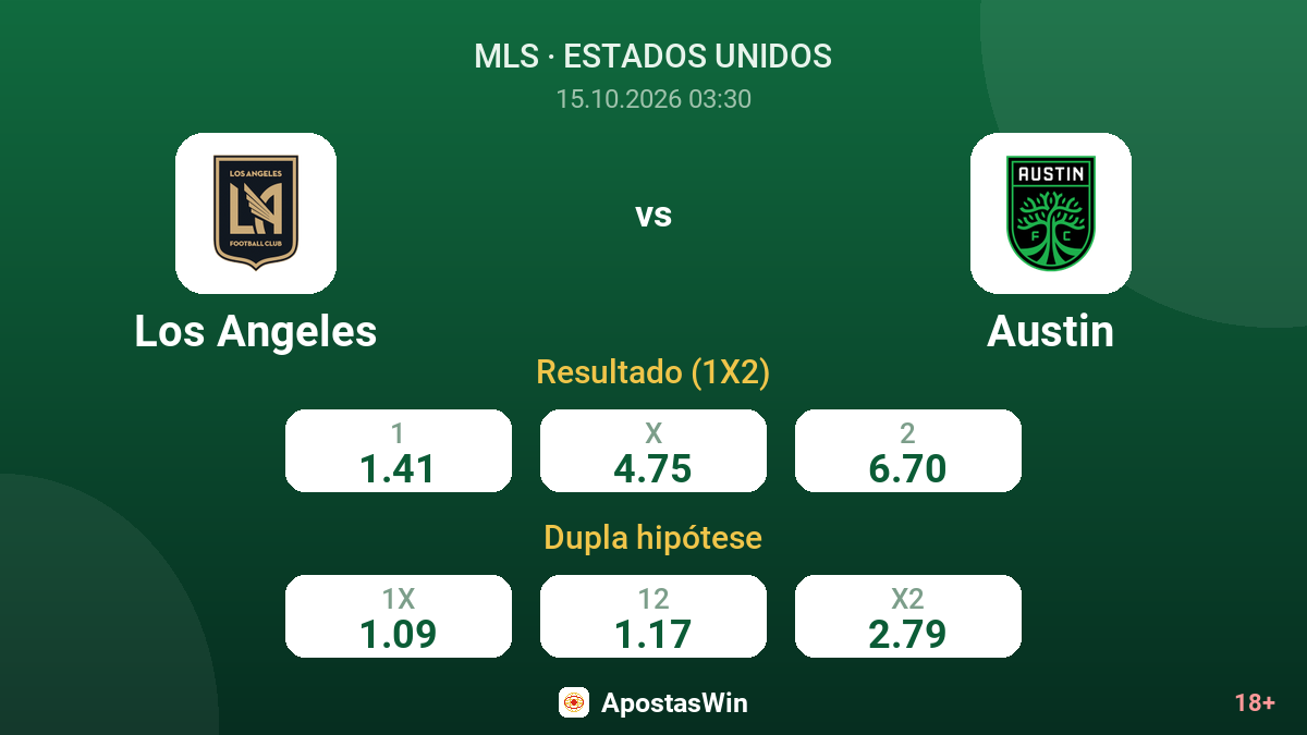 Los Angeles – Austin — odds