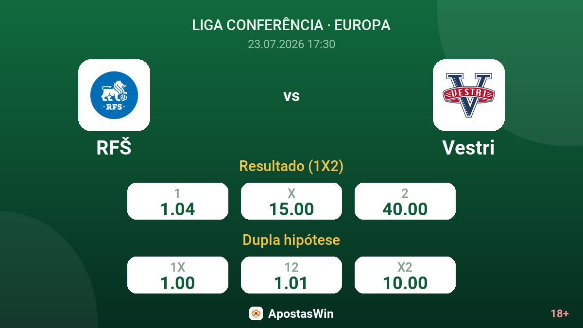 RFŠ vs Vestri — odds