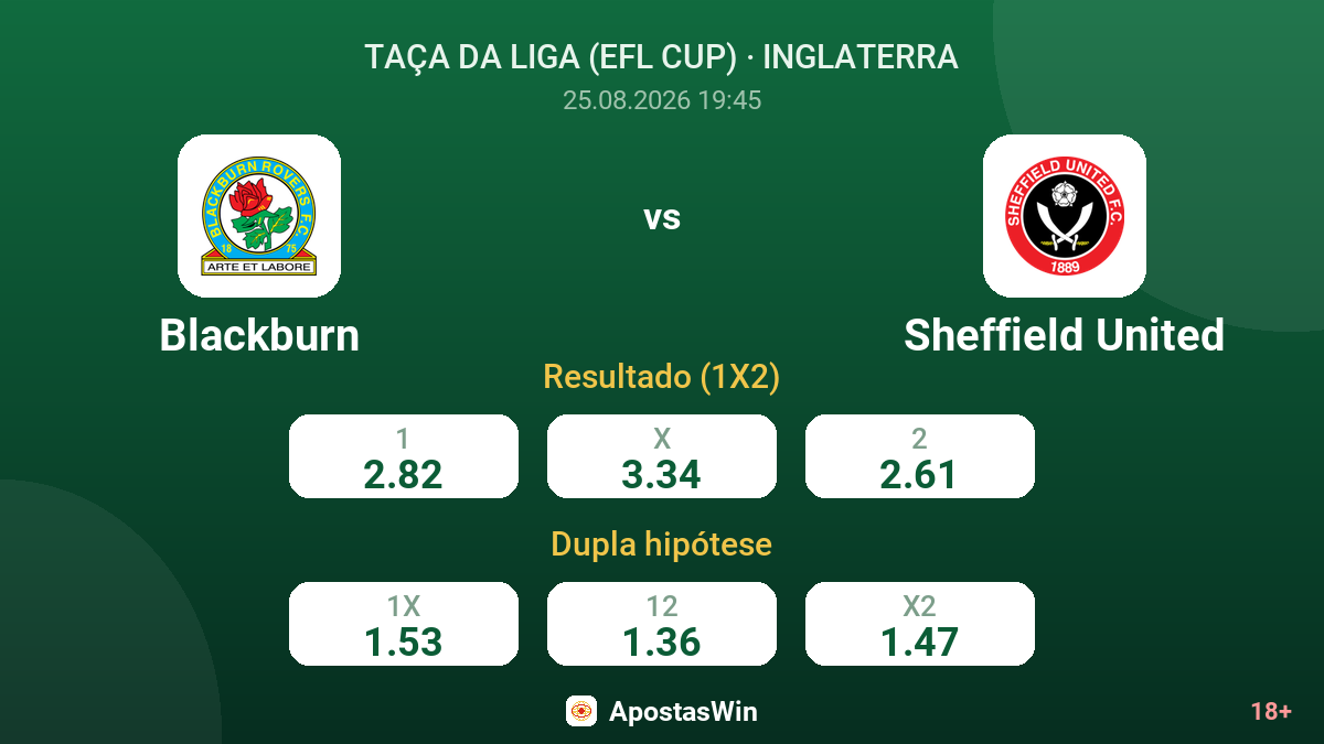 Blackburn – Sheffield United — odds