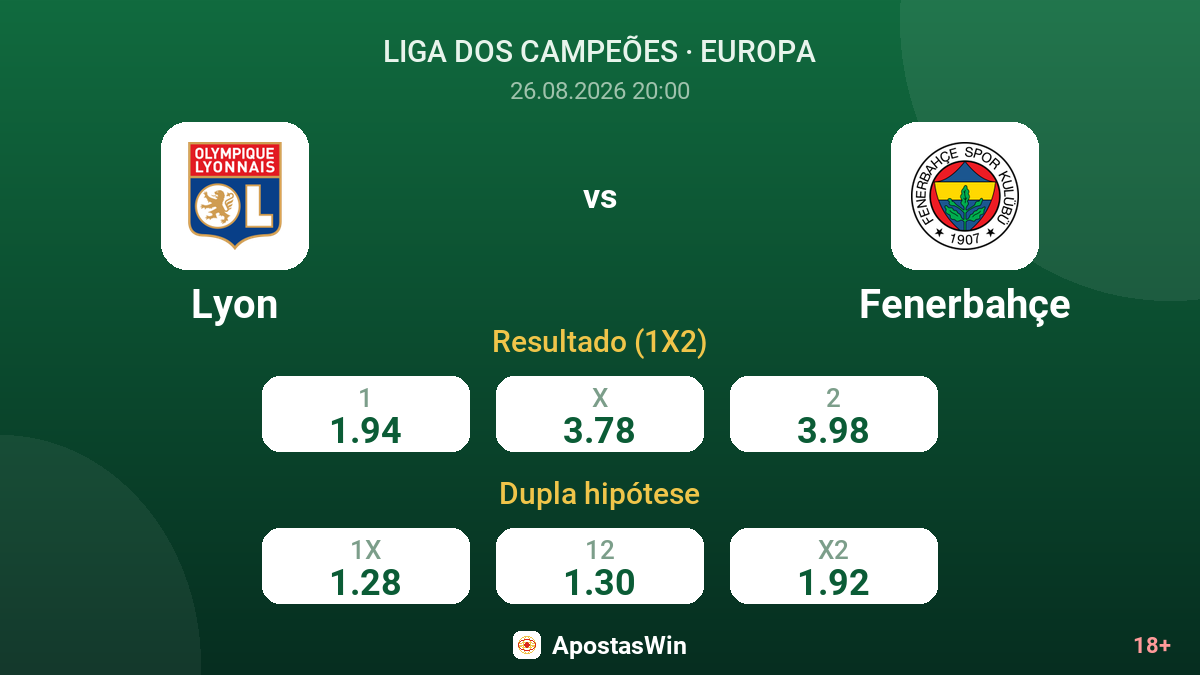 Lyon – Fenerbahçe — odds