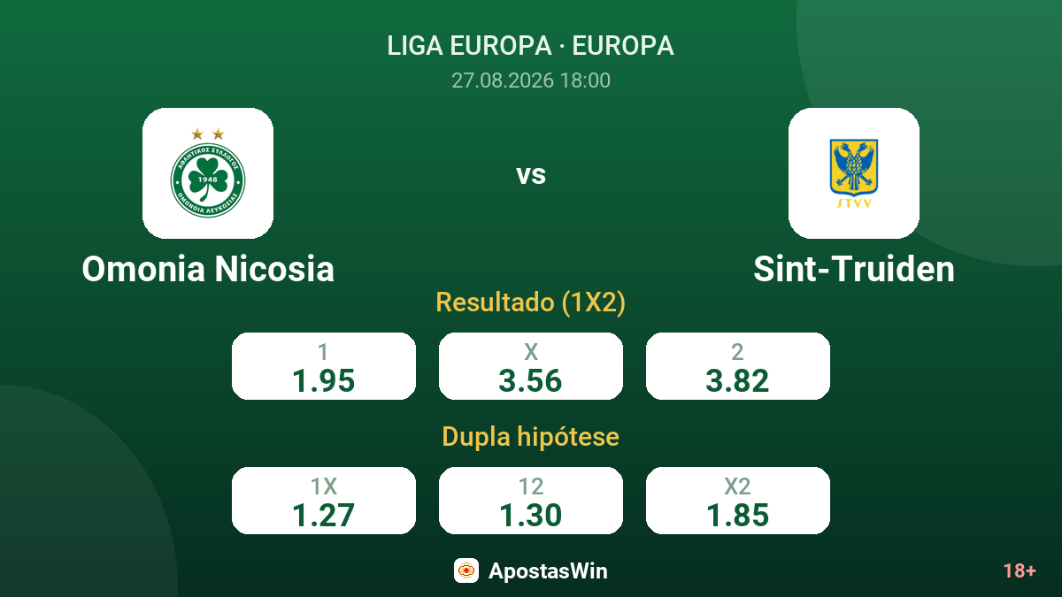 Omonia Nicosia – Sint-Truiden — odds