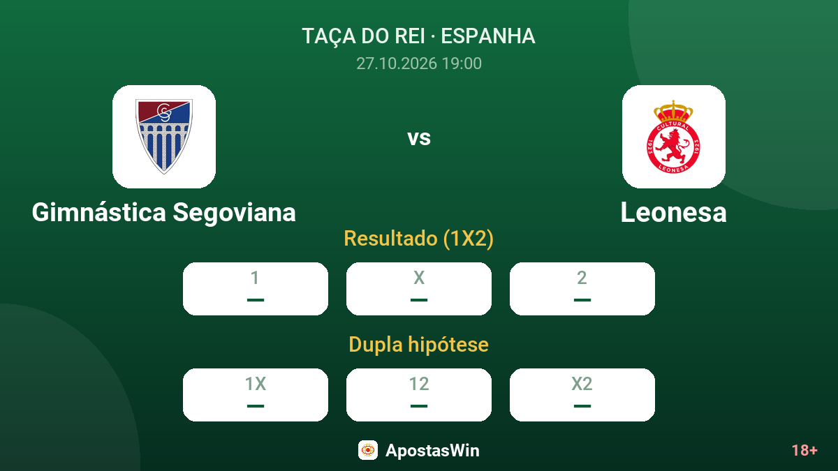 Gimnástica Segoviana – Leonesa — odds