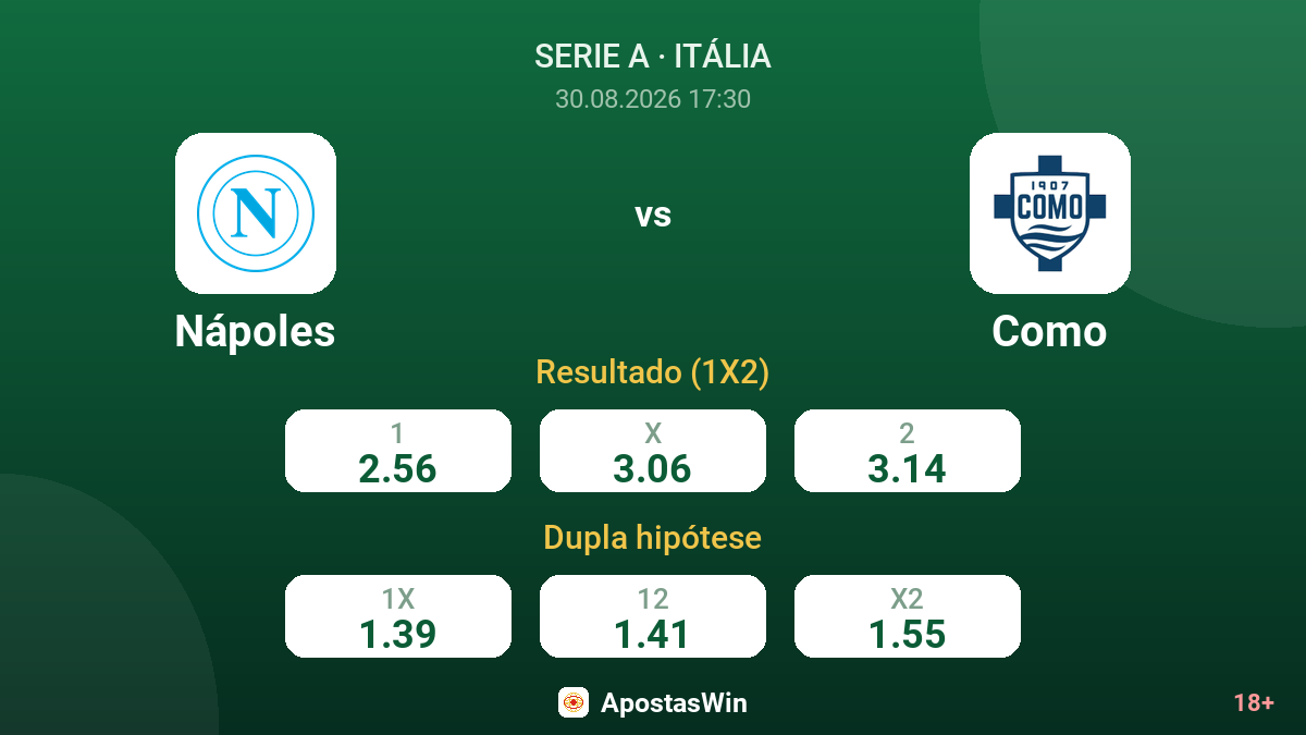Nápoles – Como — odds